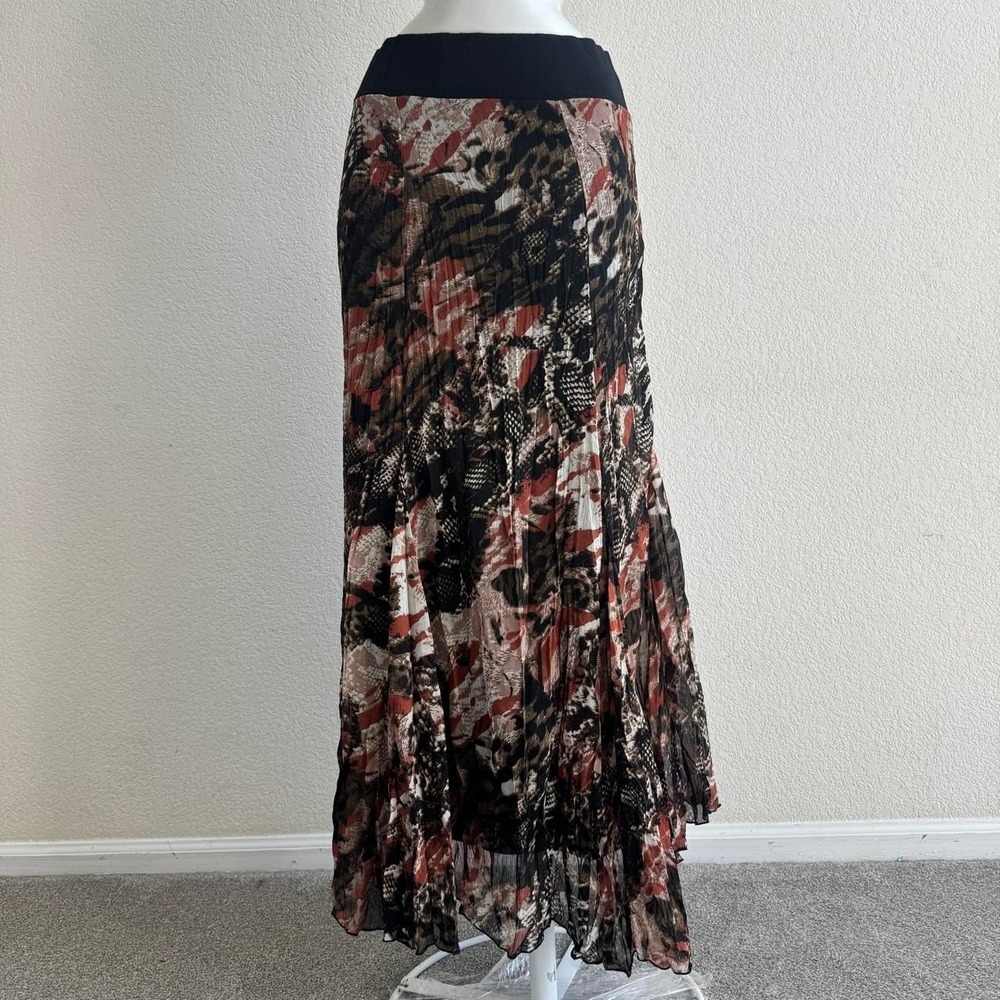 LMS Studio Multicolored abstract print maxi skirt size 8